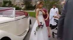 Paddy and Rhona's Wedding Car, Emmerdale.
